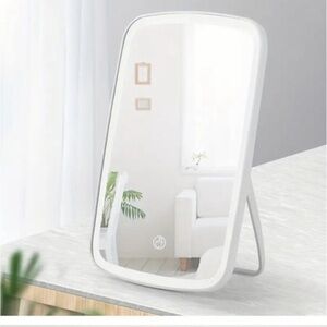 NWT LED Table Mirror white usb port plugin.